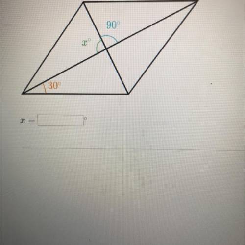 90°
30
x help me with this work