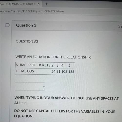 WRITE AN EQUATION FOR THE RELATIONSHIP 
pls help