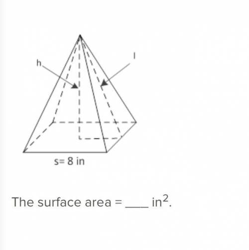 The base of the following pyramid is a square.

If the volume of the pyramid is 170 in3, what is
i