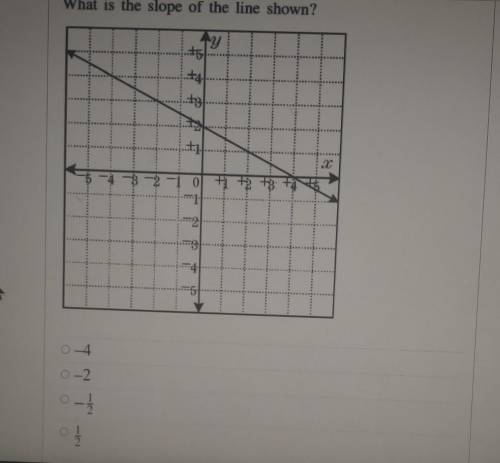 What is the slope of the line shown​