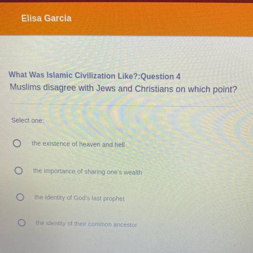 Muslims disagree with Jews and Christians on which point?