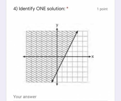 Can someone please identify one solution please?