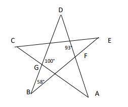The attached figure shows a star in the shape of a pentagon. What is the value of the Angle that is