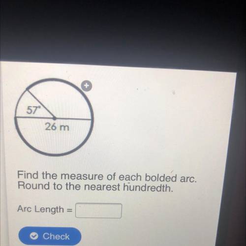 Find the measure of each bolded arc. Round to the nearest hundredth
