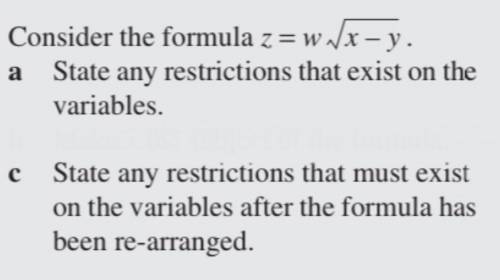 Please help with question a and c. (I already worked out question b, it was just making x the subje