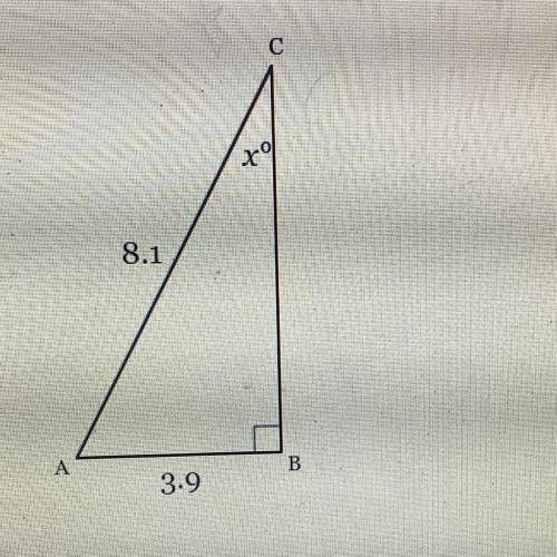 Solve for x. Round to the nearest tenth of a degree, if necessary.

I need help- What’s the answer