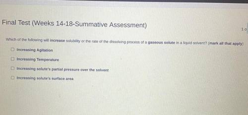 Which of the following will increase solubility the rate of the dissolving process of a gaseous sol