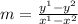 m=\frac{y^1-y^2}{x^1-x^2}