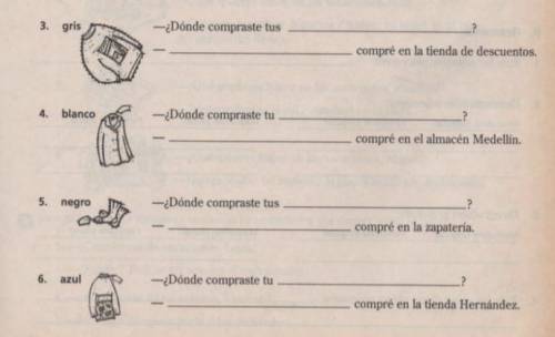 Complete each dialogue by identifying the picture and wiring the correct direct object pronoun