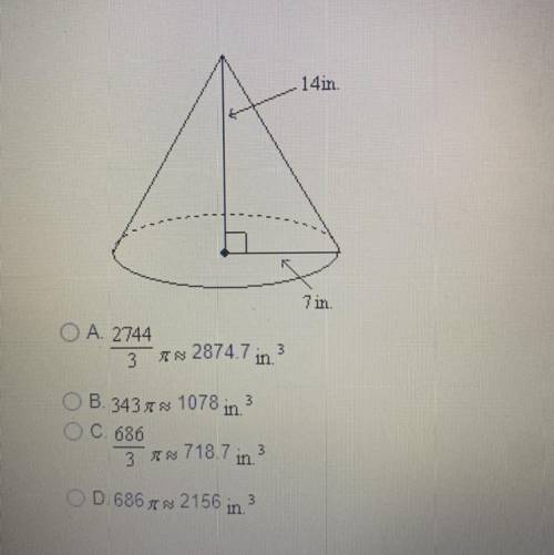 Question 2
Find the volume.