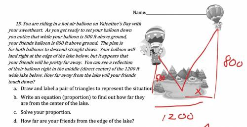 You are riding in a hot air balloon on Valentine’s Day withyour sweetheart. As you get ready to set