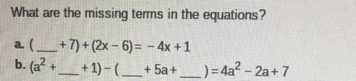 Please help with these 2 problems, fill in the blank