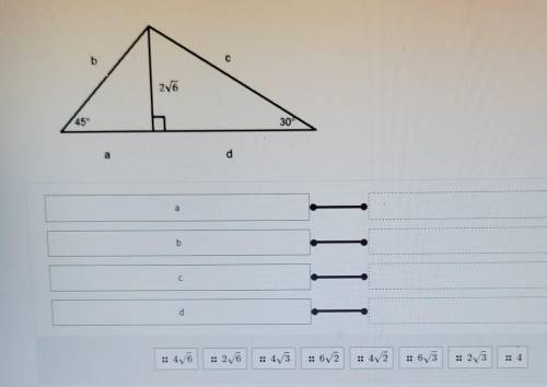 Exam Using the triangle diagram below and the rules for special right triangles, discover the four
