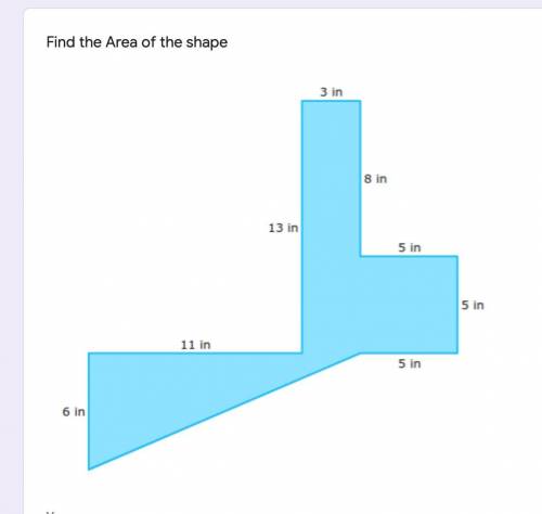 Find the Area of the shape
(Area of Composite Shapes)