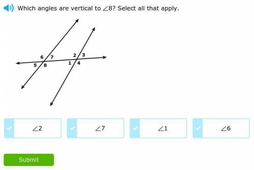 What angles are vertical to 8 ? Select all that apply.
