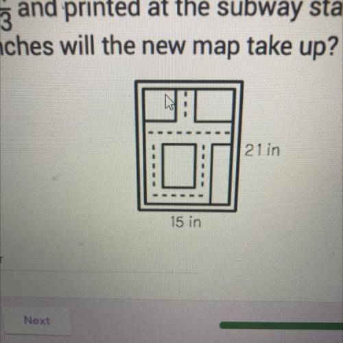 14. The map above is being reduced by a scale

factor of eş and printed at the subway station. How