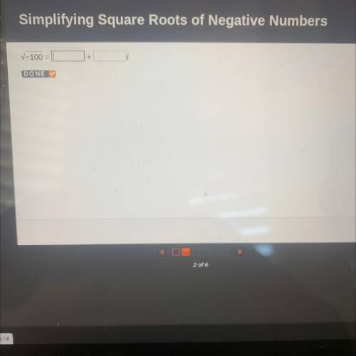 Simplifying square roots of negative numbers