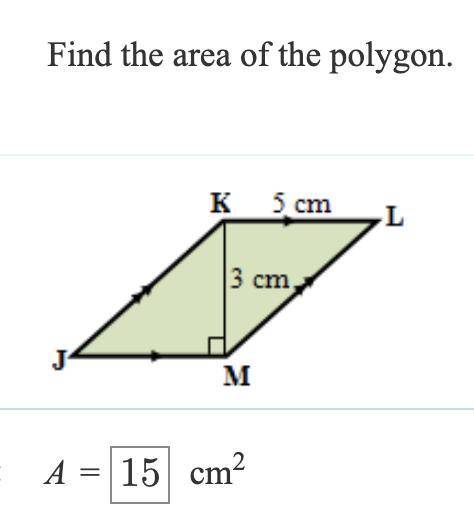 Find the area of the polygon. 
is this right?
ERGENT