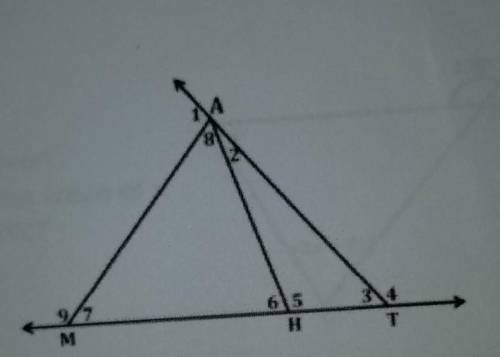 True or false m angle 5 is greater than m angle 8​