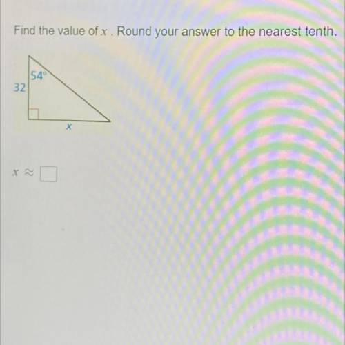 Find the value of r. Round your answer to the nearest tenth.
54
32