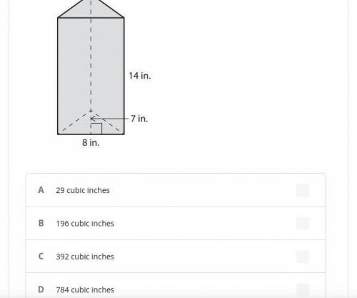 Find the volume of this prism.