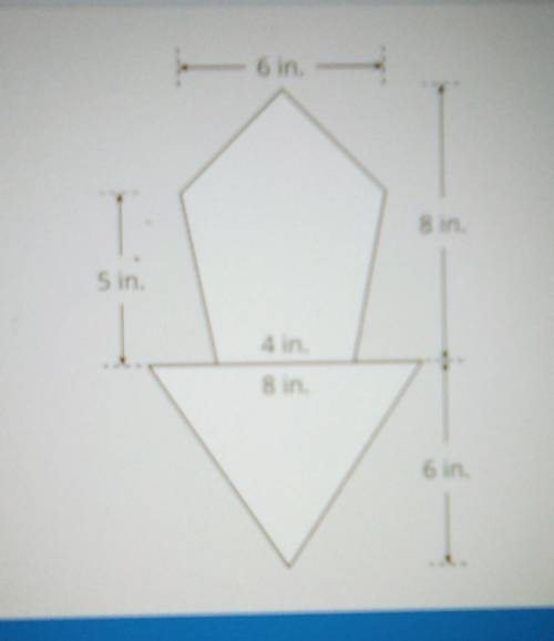 What is the area of the figure below​