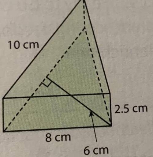 What is the Area of the Base of this Prism?
