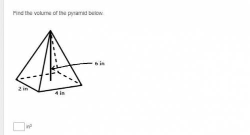Find the volume of the pyramid below.