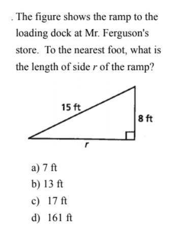 Just the answers, plssss help, it's pythagorean theorem