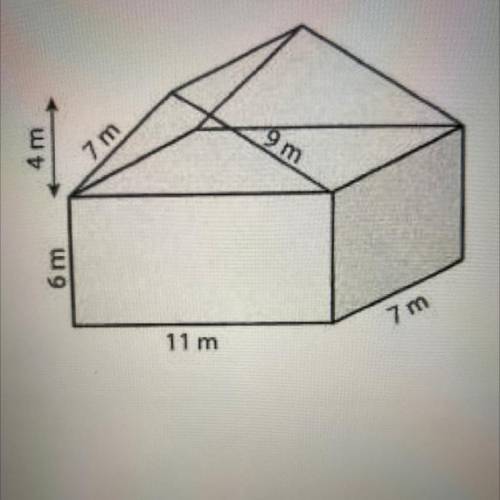 1. Find the surface area of the shape