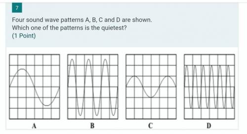 Which one of the patterns is the quietest?​