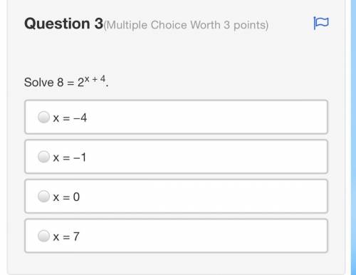 Solve 8 = 2x + 4.
Helppppppp