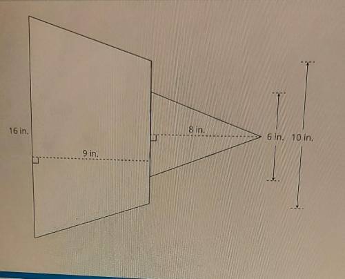 What is the total area of the figure below?there are no options ​