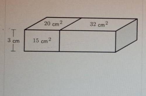 Determine the surface area and volume of the shape.​
