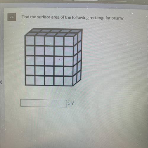 Find the surface area of the following rectangular prism?