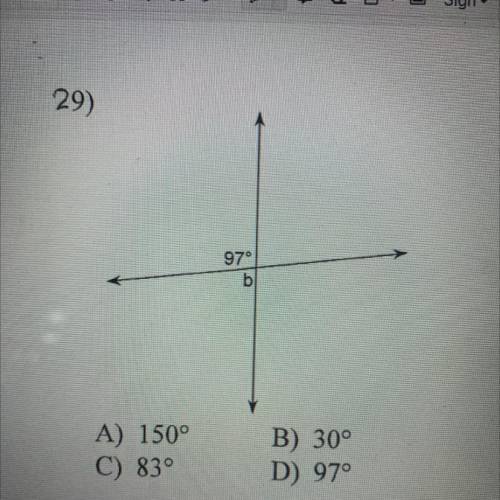 Find the measure for angle B