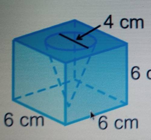 What is the volume of the blue shaded shape in cubic units? Round to the nearest hundredth​