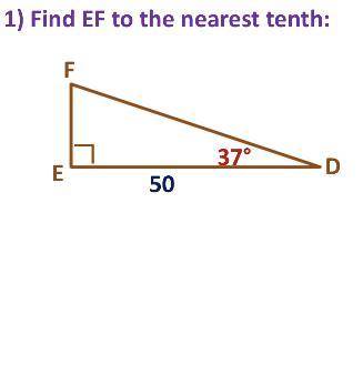Where is EF to the nearest tenth??