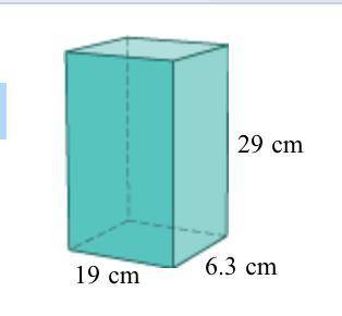 A box has the shape of a rectangular prism with height 29 cm. If the height is increased by 0.7 ​cm