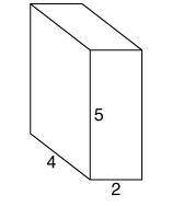 What is the volume of this rectangular prism? All dimensions are in centimeters.

40 cm3
80 cm3
22
