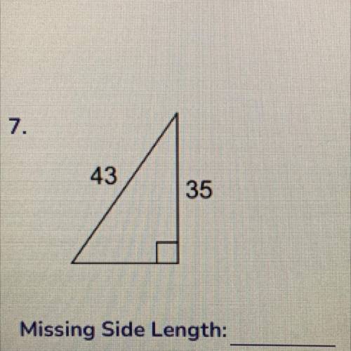 Find the missing side length and round to the nearest tenth 
PLEASE explain it in a simple way