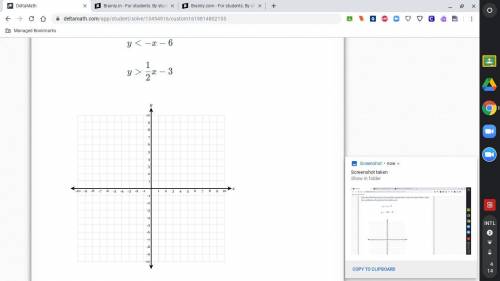 please help me it says to Solve the following system of inequalities graphically on the set of axes