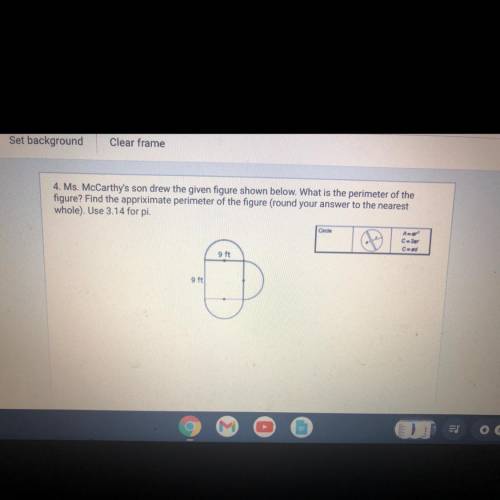 Miss McCarthy son to the given figure shown below what is the perimeter of the figure find the appr