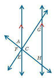 Lines Line A E and Line G H are parallel in the image below. The image will be used to prove that t