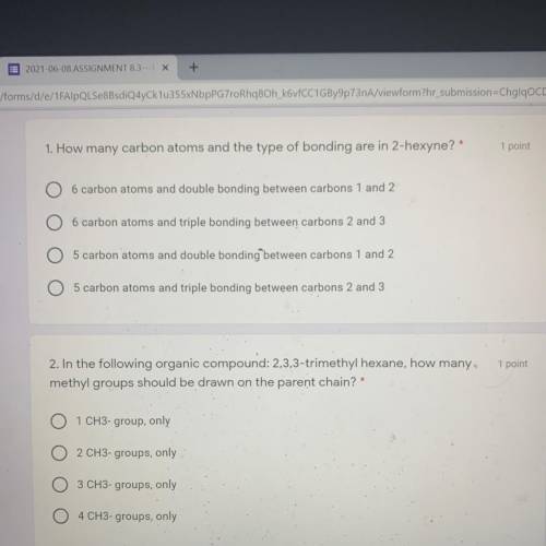 Hey! need help with chem, multiple choice questions.