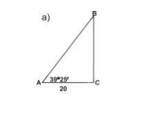 Resuelve los siguientes triángulos con las razones trigonométricas​