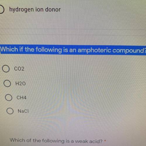 Which of the following is an amphoteric compound
