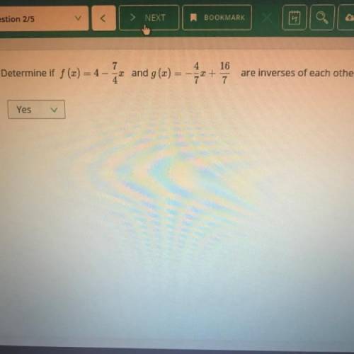 Determine if they are inverses of each other