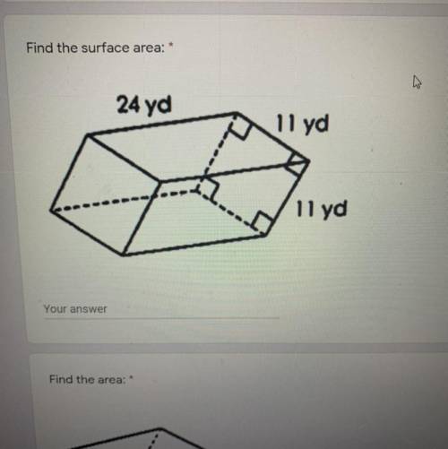 Find the surface area