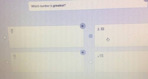Which number is greatest?